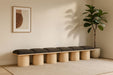 Pavilion - 6 Piece Modular Bench With Natural Base - Simple Home Plus