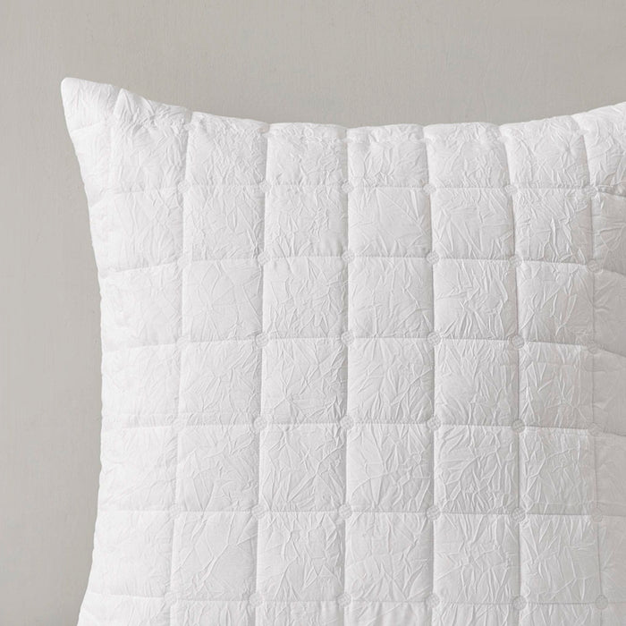 Cocoon - Quilt Top Euro Sham - White - Simple Home Plus