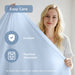 Ice Touch - Queen Sublime Serenity Luxury Sheet Set - Ice Blue - Simple Home Plus