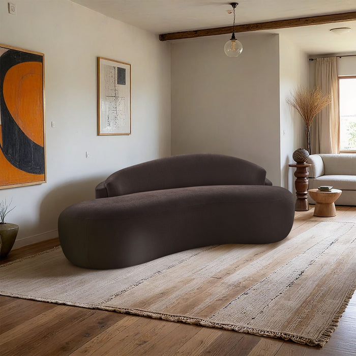 Caspian - Chenille Fabric Upholstered Loveseat - Simple Home Plus