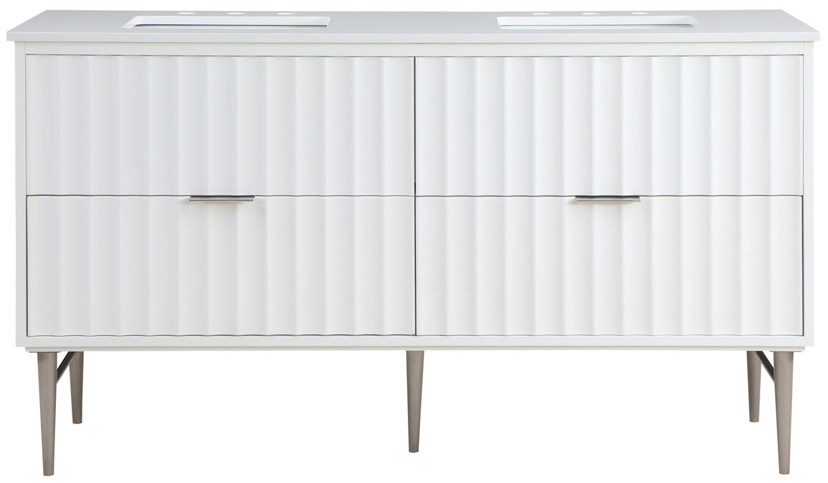 Modernist - Bathroom Vanity With Chrome Legs - Simple Home Plus