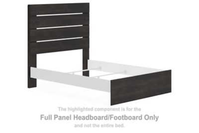 Hollivern - Full Panel Headboard/Footboard - Dark Gray - Simple Home Plus