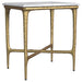 Baldwin - Rectangular Marble Top Side Table - White And Gold - Simple Home Plus