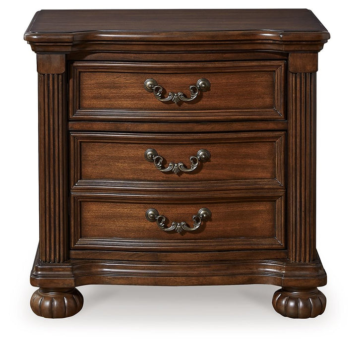 Lavinton - Brown - Three Drawer Night Stand - Simple Home Plus