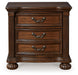 Lavinton - Brown - Three Drawer Night Stand - Simple Home Plus