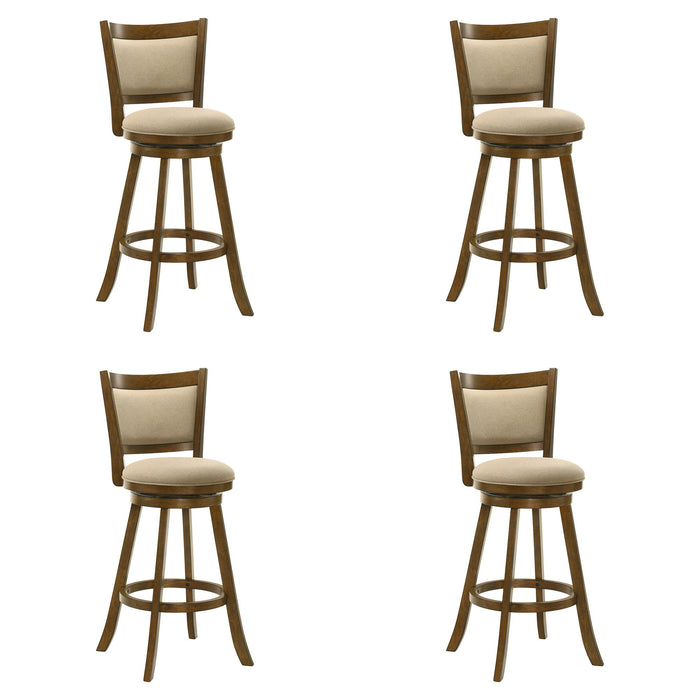 Aiden - Modern Farmhouse Swivel Wood Bar Height Kitchen Bar Stool - Simple Home Plus