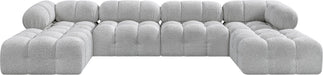 Ames - 6 Piece Fabric Modular U-Shaped Sectional - Simple Home Plus