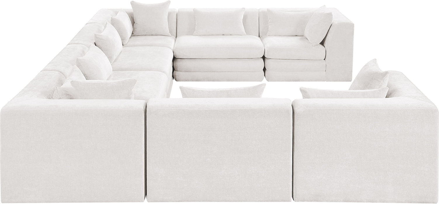Stellar - 8 Piece Chenille Fabric Upholstered Modular Sectional - Simple Home Plus
