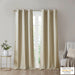 Como - Tonal Printed Total Blackout Window Panel Pair - Taupe - Simple Home Plus