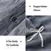 Mckenzie - 3 Piece Full/Queen Twill Washed Duvet Set - Blue - Simple Home Plus