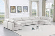 Indulge - Linen 7 Piece Modular U-Shaped Sectional - White - Simple Home Plus