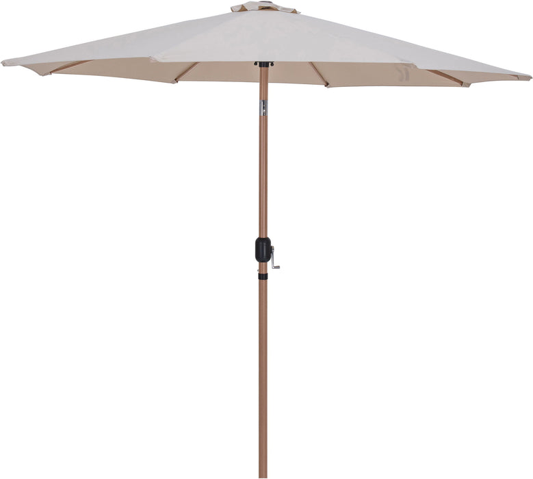 Amalfi - Aluminum Patio Umbrella - Light Brown Base / Light Brown Pole - Simple Home Plus