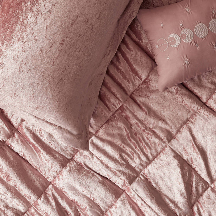 Felicia - King Duvet Cover Set - Blush - Simple Home Plus