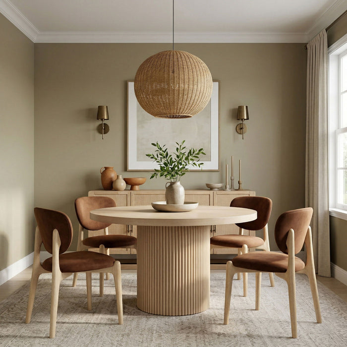 Velora - Upholstered Dining Chair (Set of 2) - Natural Base - Simple Home Plus