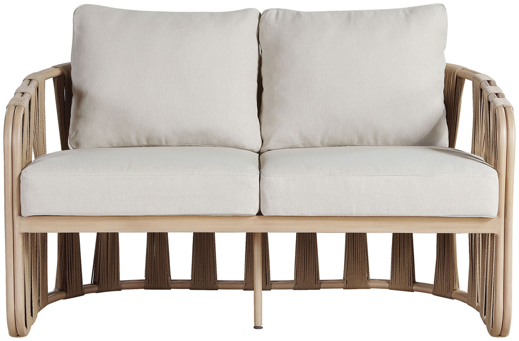 San Pietro - Resilient Waterproof Fabric 60.5" Upholstered Outdoor Patio Loveseat - Simple Home Plus