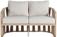 San Pietro - Resilient Waterproof Fabric 60.5" Upholstered Outdoor Patio Loveseat - Simple Home Plus