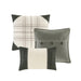 Ridge - Queen 7 Piece Herringbone Comforter Set - Gray - Simple Home Plus