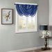 Elena - Waterfall Embellished Valance - Navy - Simple Home Plus