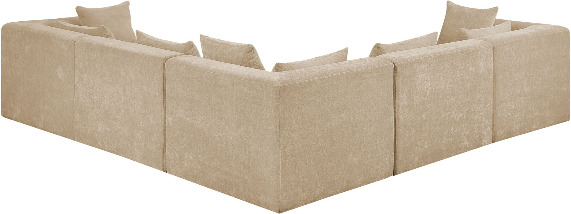 Stellar - 5 Piece Upholstered Modular Sectional - Simple Home Plus