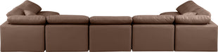 Indulge - Faux Leather 7 Piece Modular U-Shaped Sectional - Simple Home Plus
