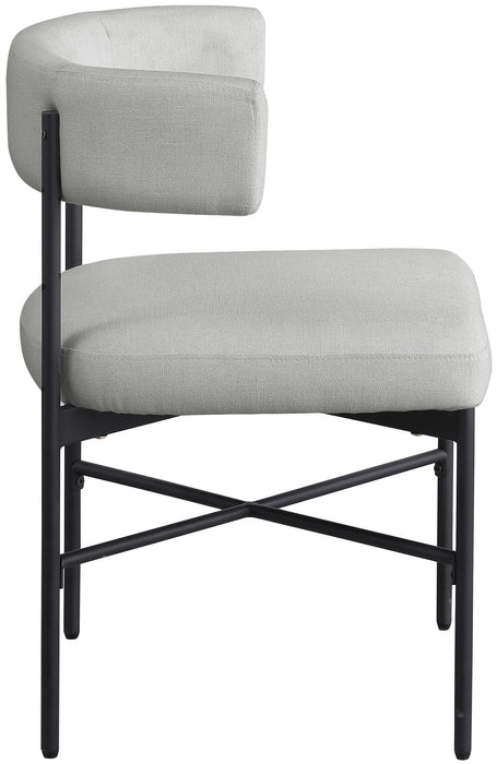 Rivage - Durable Dining Chair With Black Frame (Set of 2) - Simple Home Plus