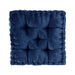 Azza - Square Floor Pillow Cushion - Navy - Simple Home Plus