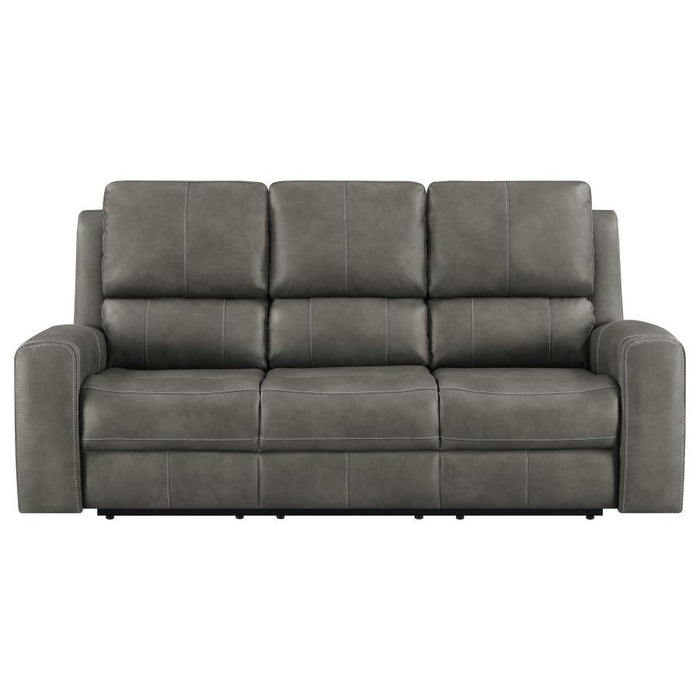 Brickston - Triple Power Reclining Sofa - Simple Home Plus