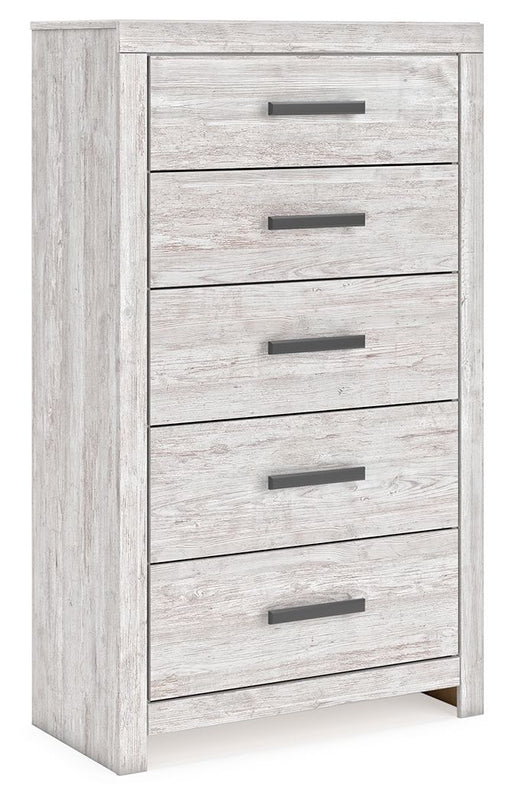 Cayboni - Whitewash - Five Drawer Chest - Simple Home Plus