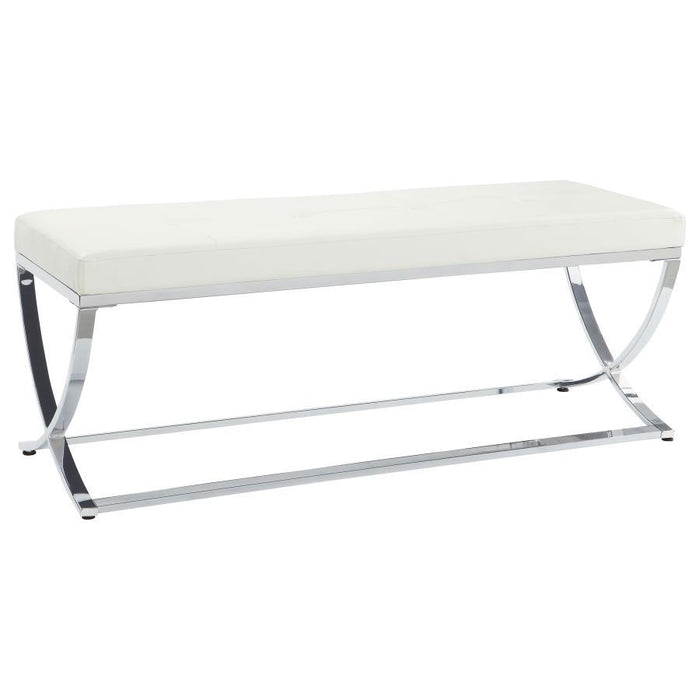 Walton - Leatherette Upholstered Tufted Accent Bench - Simple Home Plus