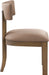 Lavrin - Vegan Leather Upholstered Dining Side Chair (Set of 2) - Walnut Base - Simple Home Plus