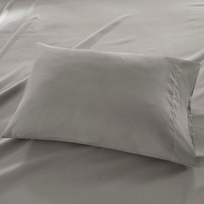 Twin Long All Season Moisture Wicking Lightweight Sheet Set - Gray - Simple Home Plus