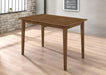 Robles - 5 Piece Rectangular Dining Table Set - Chestnut - Simple Home Plus