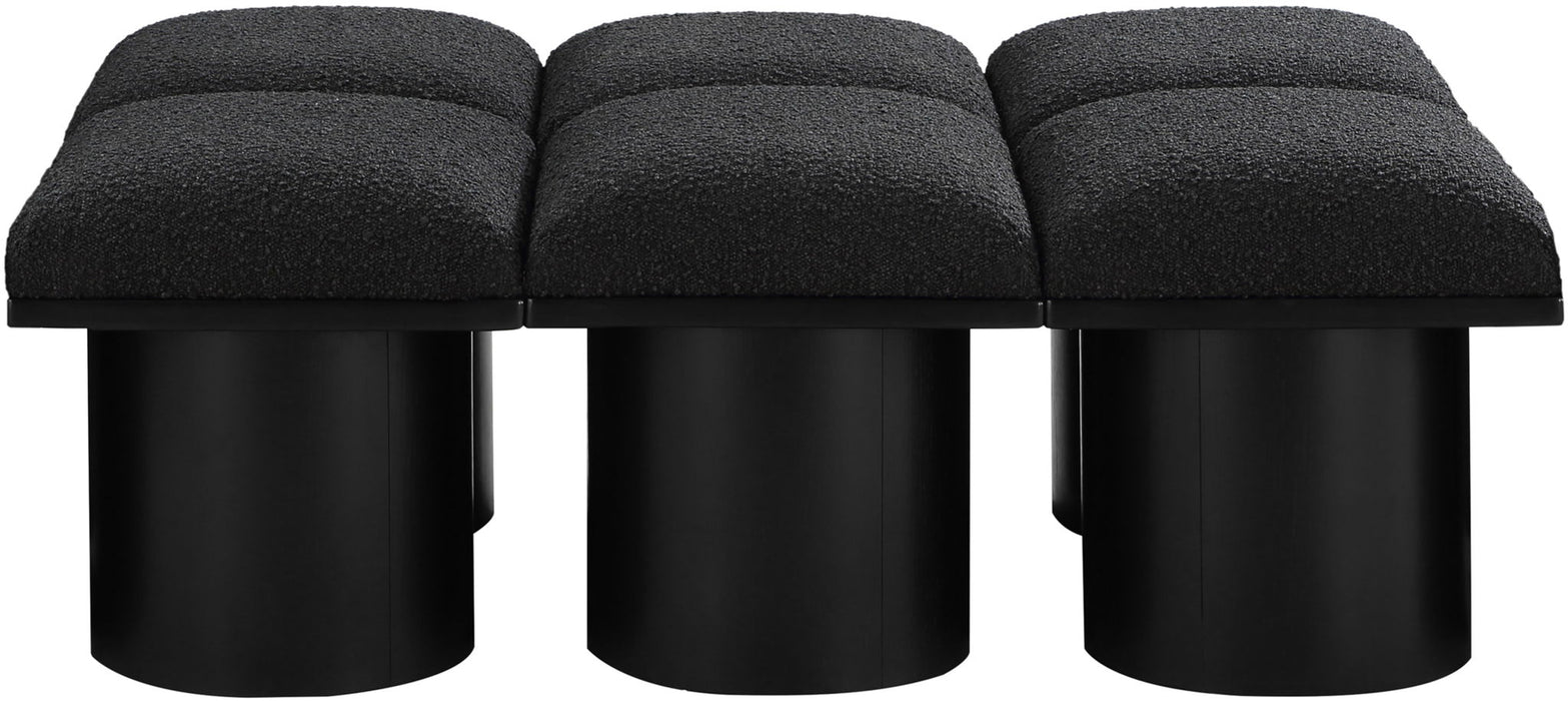 Pavilion - 6 Piece Modular Bench With Black Base - Simple Home Plus