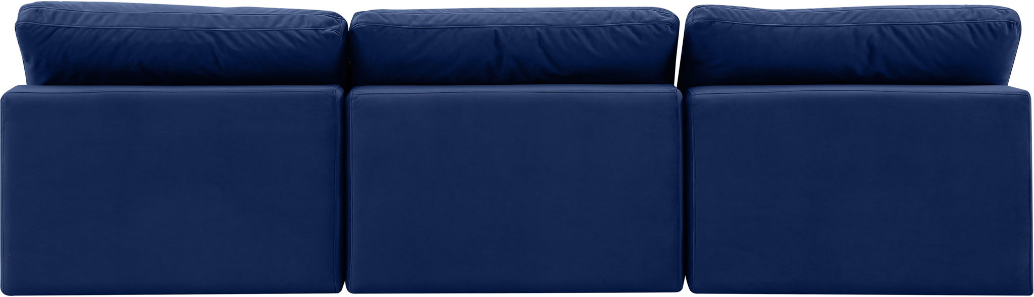 Comfy - Velvet Modular Armless Sofa 3 Seats - Simple Home Plus