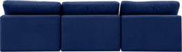 Comfy - Velvet Modular Armless Sofa 3 Seats - Simple Home Plus