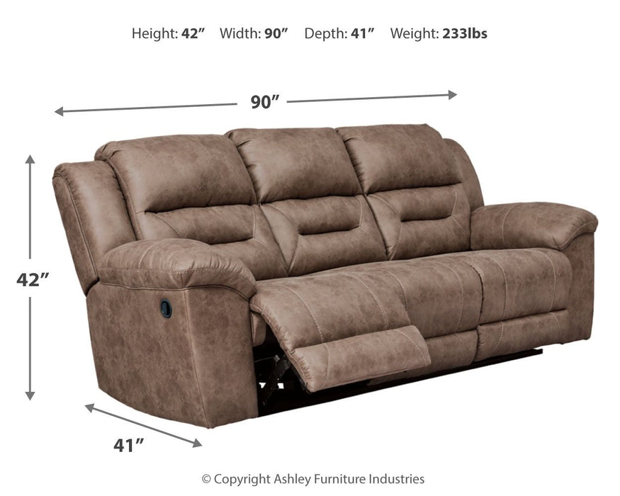 Stoneland - Reclining Sofa - Simple Home Plus