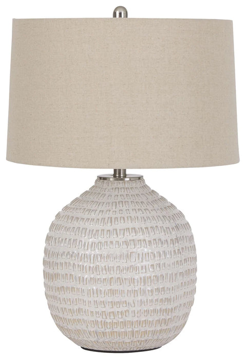 Jamon - Ceramic Table Lamp  - Beige AS-IS