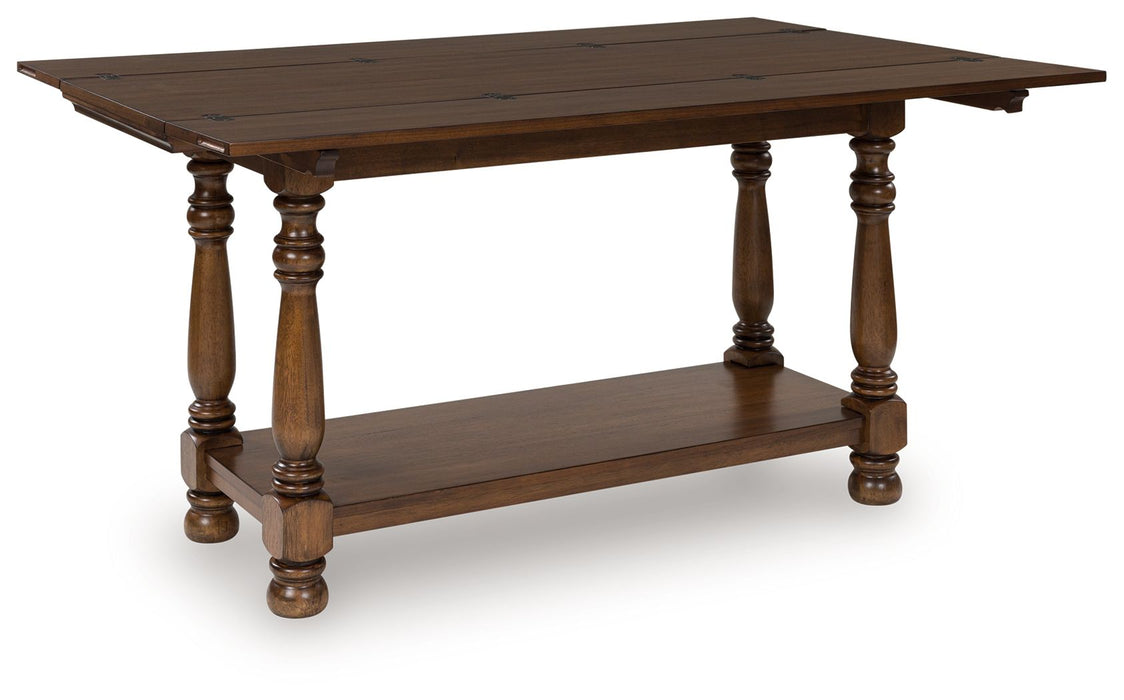 Sturlayne - Brown - Flip Top Sofa Table - Simple Home Plus