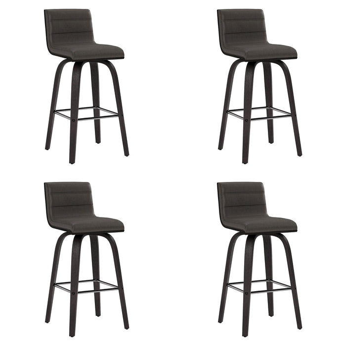 Vienna - 26" Swivel Counter Stool - Black Wood - Simple Home Plus