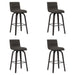 Vienna - 26" Swivel Counter Stool - Black Wood - Simple Home Plus