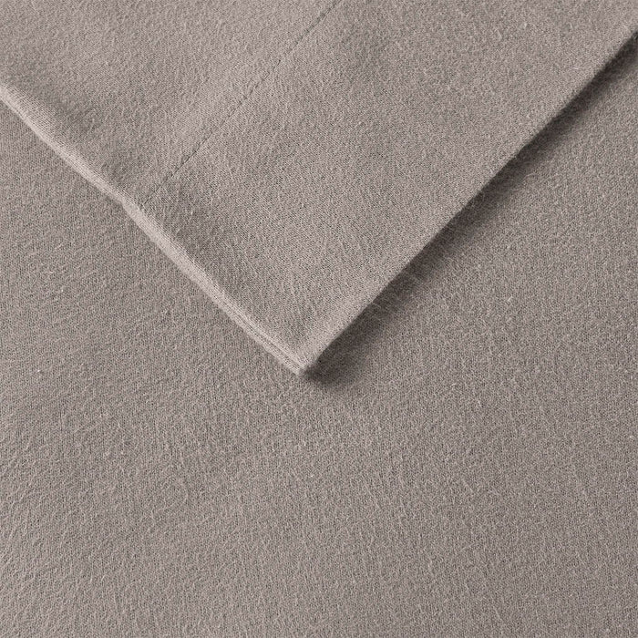 Cozy Flannel - Sheet Set - Gray Solid