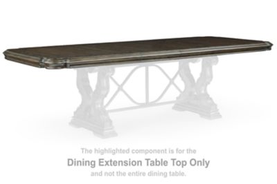 Maylee - Rectangular Drm Extension Table Top - Dark Brown - Simple Home Plus