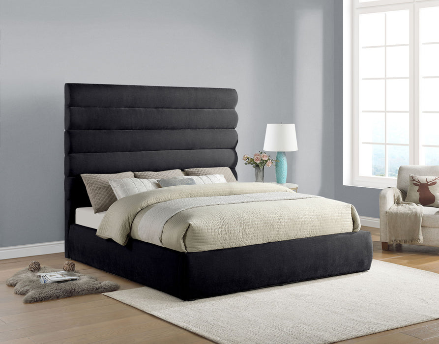 Adam - Chenille Fabric Bed With 70.5" Headboard - Simple Home Plus