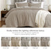 Mina - Twin/Twin Long Waffle Weave Textured Comforter Set - Neutral - Simple Home Plus