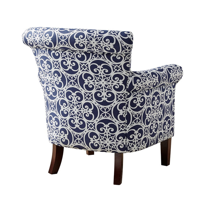 Brooke - Tight Back Club Chair - Navy - Simple Home Plus
