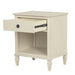 Victoria - One-Drawer Nightstand With Shelf - Antique Cream - Simple Home Plus