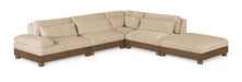 Turin - Chenille Fabric Upholstered Modular Sectional - Beige - Simple Home Plus