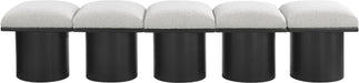Pavilion - 5 Piece Modular Bench With Black Base - Simple Home Plus