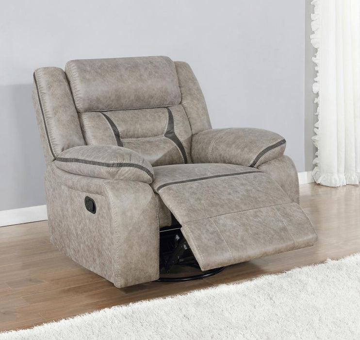 Greer - Upholstered Swivel Glider Recliner Chair - Simple Home Plus