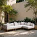 Laguna - 4 Piece 106.5" Upholstered Outdoor Patio Modular Sectional - Simple Home Plus